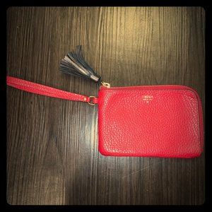 Fossil red wristlet